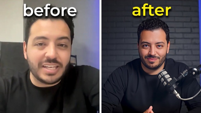 Exemplo de thumbnail Antes e Depois